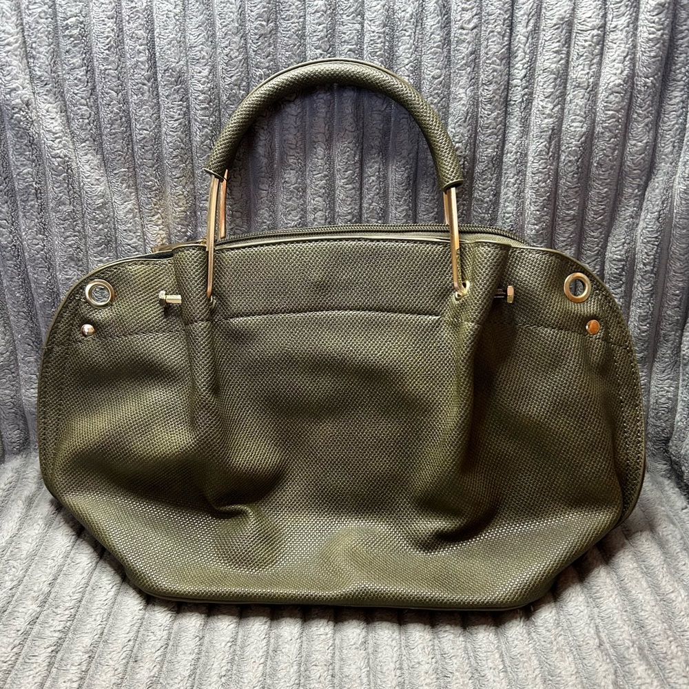 Victoria Elizabeth Green Purse w/Gold Hardware